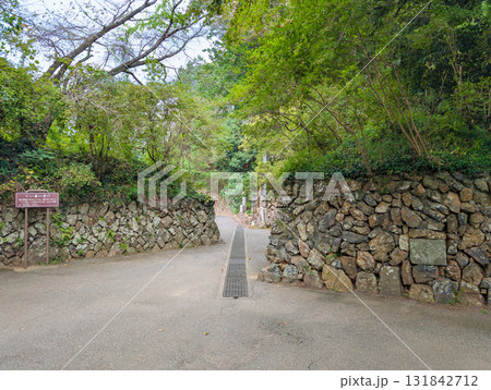 栃木県佐野市富士町の唐沢山城跡 くい違い虎口 栃木県佐野市富士町の唐沢山城跡 くい違い虎口 131842712