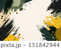 Abstract expressionist background with paint splashes and bold brush textures. 131842944