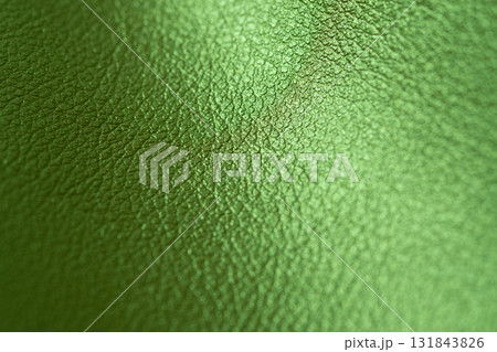 グリーンメタリックな皮革素材のイメージ グリーンメタリックな皮革素材のイメージ 131843826