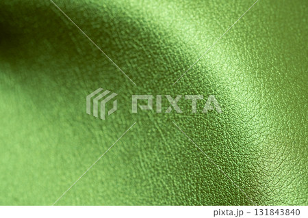 グリーンメタリックな皮革素材のイメージ グリーンメタリックな皮革素材のイメージ 131843840