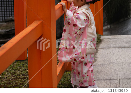 七五三　かわいい女の子 131843980