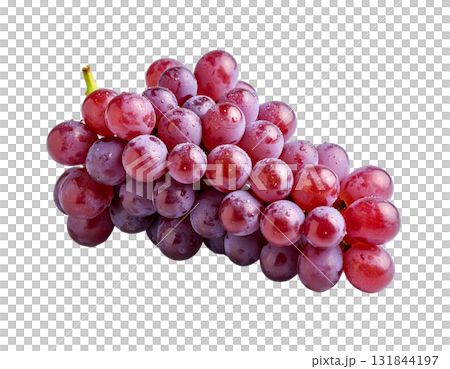 紅葡萄透明背景 131844197