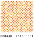 四角形ドットをランダムに配色した秋イメージの背景素材 131844771