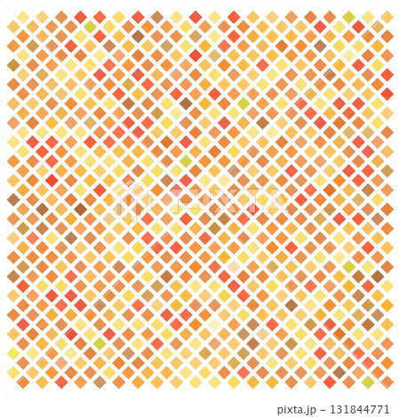 四角形ドットをランダムに配色した秋イメージの背景素材 四角形ドットをランダムに配色した秋イメージの背景素材 131844771