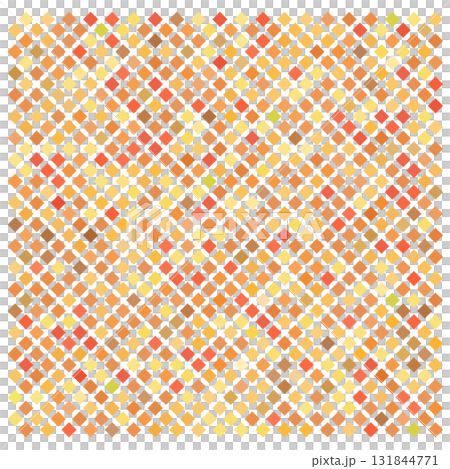 四角形ドットをランダムに配色した秋イメージの背景素材 四角形ドットをランダムに配色した秋イメージの背景素材 131844771