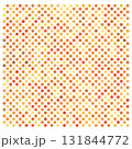 小さなドットをランダムに配色した秋イメージの背景素材 131844772