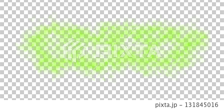 Dense toxic green smoke cloud with soft edges and transparency effect horror or sci-fi themes 131845016