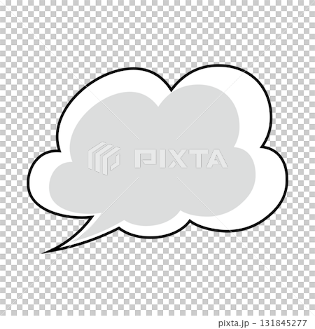 Simple speech bubble illustration - Fluffy Simple speech bubble illustration - Fluffy 131845277