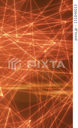 Abstract glowing orange laser grid with intersecting light beams, futuristic cyber background Abstract glowing orange laser grid with intersecting light beams, futuristic cyber background 131846013