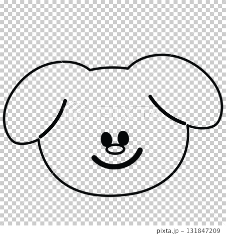 Outline of happy puppy wearing hat for kid colouring book, art, sketch, Christmas, new year, festive winter season, dog cartoon, pet shop, vet, adopt and rescue animal, foster home, stickers, tattoo Outline of happy puppy wearing hat for kid colouring book, art, sketch, Christmas, new year, festive winter season, dog cartoon, pet shop, vet, adopt and rescue animal, foster home, stickers, tattoo 131847209