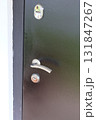 House closed door with a handle 131847267