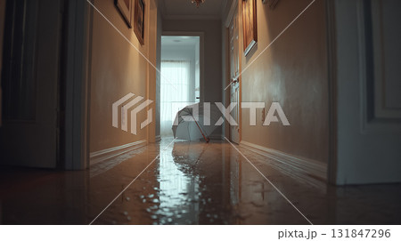 光が差し込む廊下 光が差し込む廊下 131847296