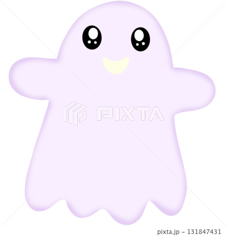 The cute ghosts in Halloween theme  131847431