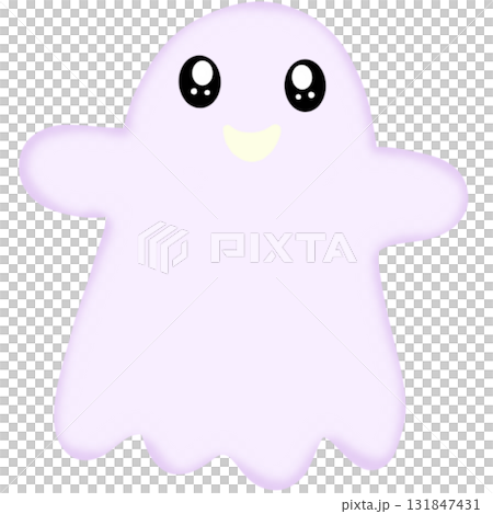 The cute ghosts in Halloween theme  131847431