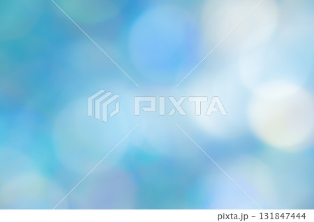 ブルーカラー系玉ボケ背景素材 131847444
