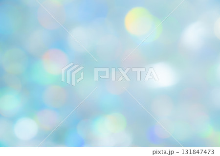 ブルーカラー系玉ボケ背景素材 131847473