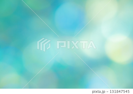 グリーンカラー系玉ボケ背景素材 131847545