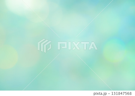 グリーンカラー系玉ボケ背景素材 131847568