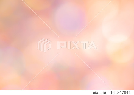 オレンジカラー系玉ボケ背景素材 131847846