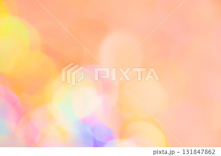 オレンジカラー系玉ボケ背景素材 131847862