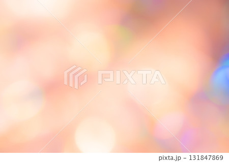 オレンジカラー系玉ボケ背景素材 131847869