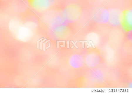 オレンジカラー系玉ボケ背景素材 131847882