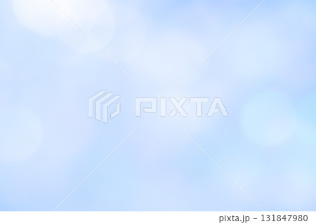 明るいブルーカラー系玉ボケ背景素材 131847980
