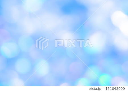 明るいブルーカラー系玉ボケ背景素材 131848000