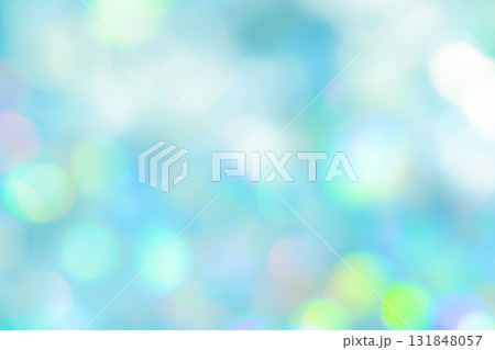 明るいグリーンカラー系玉ボケ背景素材 131848057