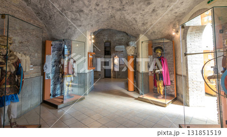 Museo Di Villa Ferrajoli in beautiful town of Albano Laziale timelapse hyperlapse, Italy 131851519