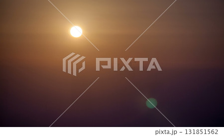 Abu Dhabi city skyline with skyscrapers at sunrise from above timelapse 131851562