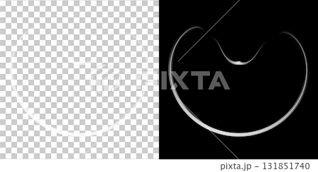Abstract light ring transparent and black background 131851740