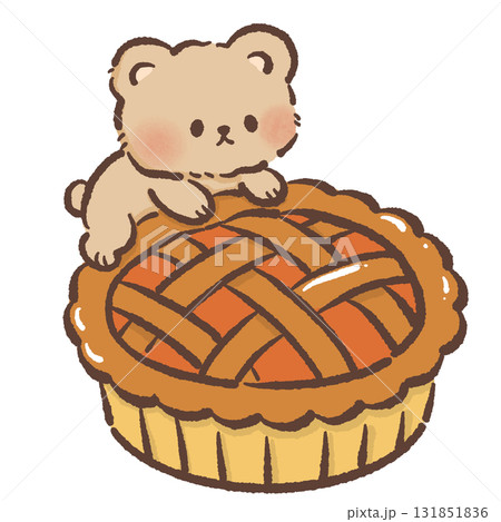 Cute Kawaii Bear with Lattice Pie Autumn Dessert Illustration Adorable Cozy Animal Character Art Fall Bakery Food Cartoon Sweet Design for Stickers Stationery and Thanksgiving Decor Cute Kawaii Bear with Lattice Pie Autumn Dessert Illustration Adorable Cozy Animal Character Art Fall Bakery Food Cartoon Sweet Design for Stickers Stationery and Thanksgiving Decor 131851836