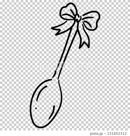 Spoon Line Art with Ribbon Bow Coquette Thanksgiving Tableware Outline Illustration for Fall Kitchen Autumn Tea Party and Holiday Decor Spoon Line Art with Ribbon Bow Coquette Thanksgiving Tableware Outline Illustration for Fall Kitchen Autumn Tea Party and Holiday Decor 131852312