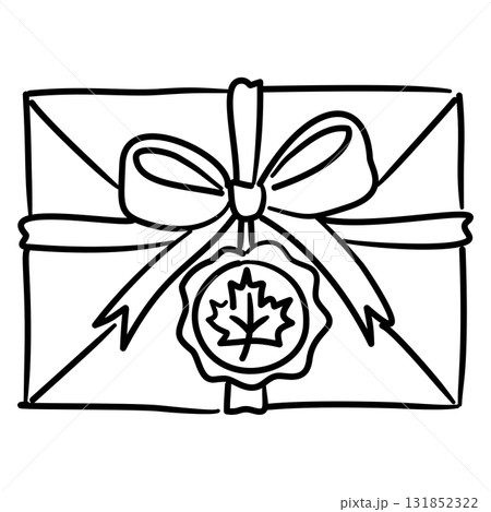 A letter Line Art with Bow and Maple Leaf Seal Coquette Thanksgiving Autumn Present Outline Illustration for Fall Holiday Packaging and Seasonal Decor A letter Line Art with Bow and Maple Leaf Seal Coquette Thanksgiving Autumn Present Outline Illustration for Fall Holiday Packaging and Seasonal Decor 131852322