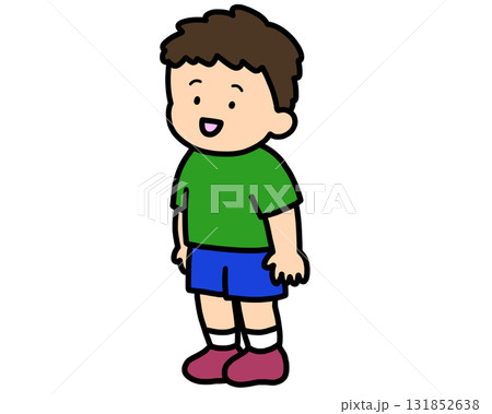 立って話すアジア人の男の子 立って話すアジア人の男の子 131852638