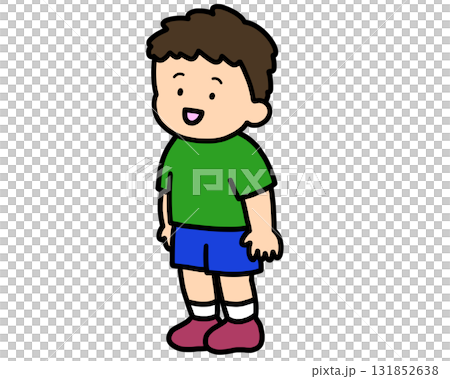 立って話すアジア人の男の子 立って話すアジア人の男の子 131852638