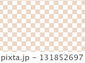市松模様の背景素材（ピンクベージュ） 131852697