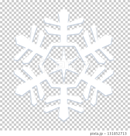White snowflake icon transparent background White snowflake icon transparent background 131852713