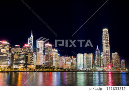 香港 夜のビクトリアハーバー 中環(セントラル)エリア 香港 夜のビクトリアハーバー 中環(セントラル)エリア 131853215