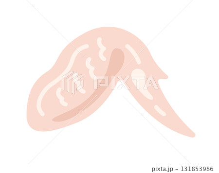 生の、手羽先のアイコンのイラスト 131853986