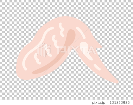 生の、手羽先のアイコンのイラスト 131853986