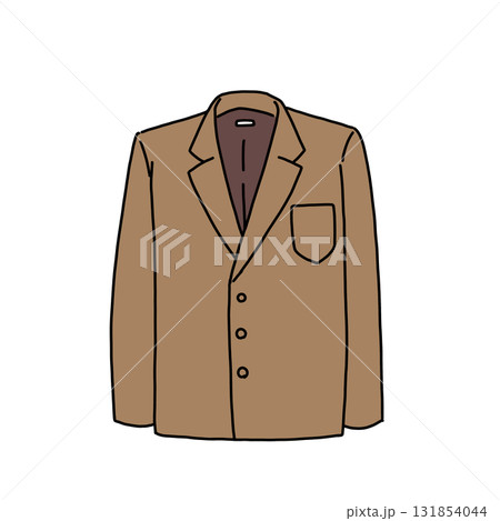 ベージュのジャケット 131854044