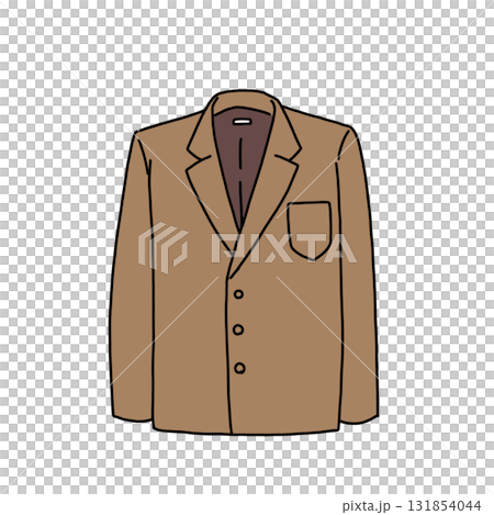 ベージュのジャケット 131854044