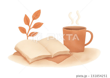 「秋の読書と温かいひととき / Autumn Reading and Warm Moment」 131854251