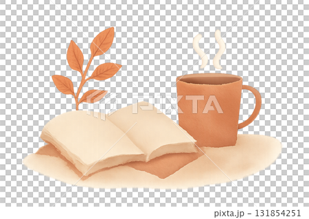 「秋の読書と温かいひととき / Autumn Reading and Warm Moment」 131854251