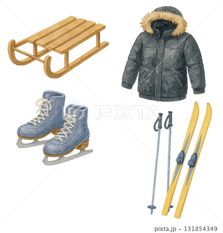 ウィンターリゾートの定番装備 131854349