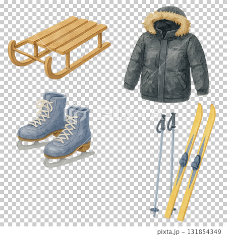 ウィンターリゾートの定番装備 131854349