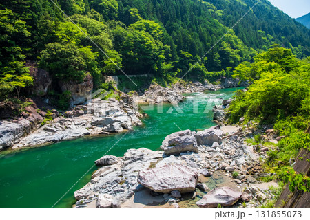 飛騨川沿いの絶景《岐阜県 下呂市 中山七里》 飛騨川沿いの絶景《岐阜県 下呂市 中山七里》 131855073