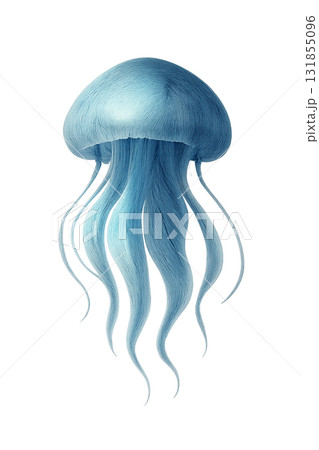 月光に浮かぶクラゲ — Moonlit Jellyfish in the Night Sea 131855096